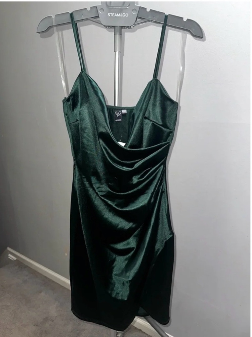 Windsor Dark Green Mini Dress - large